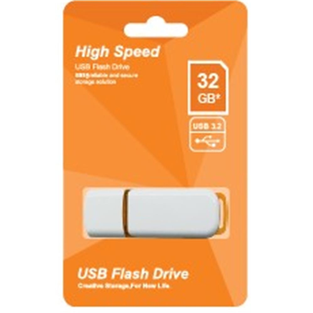 Elba 32GB Plastik Beyaz-Turuncu 3.2 USB Flash Bellek