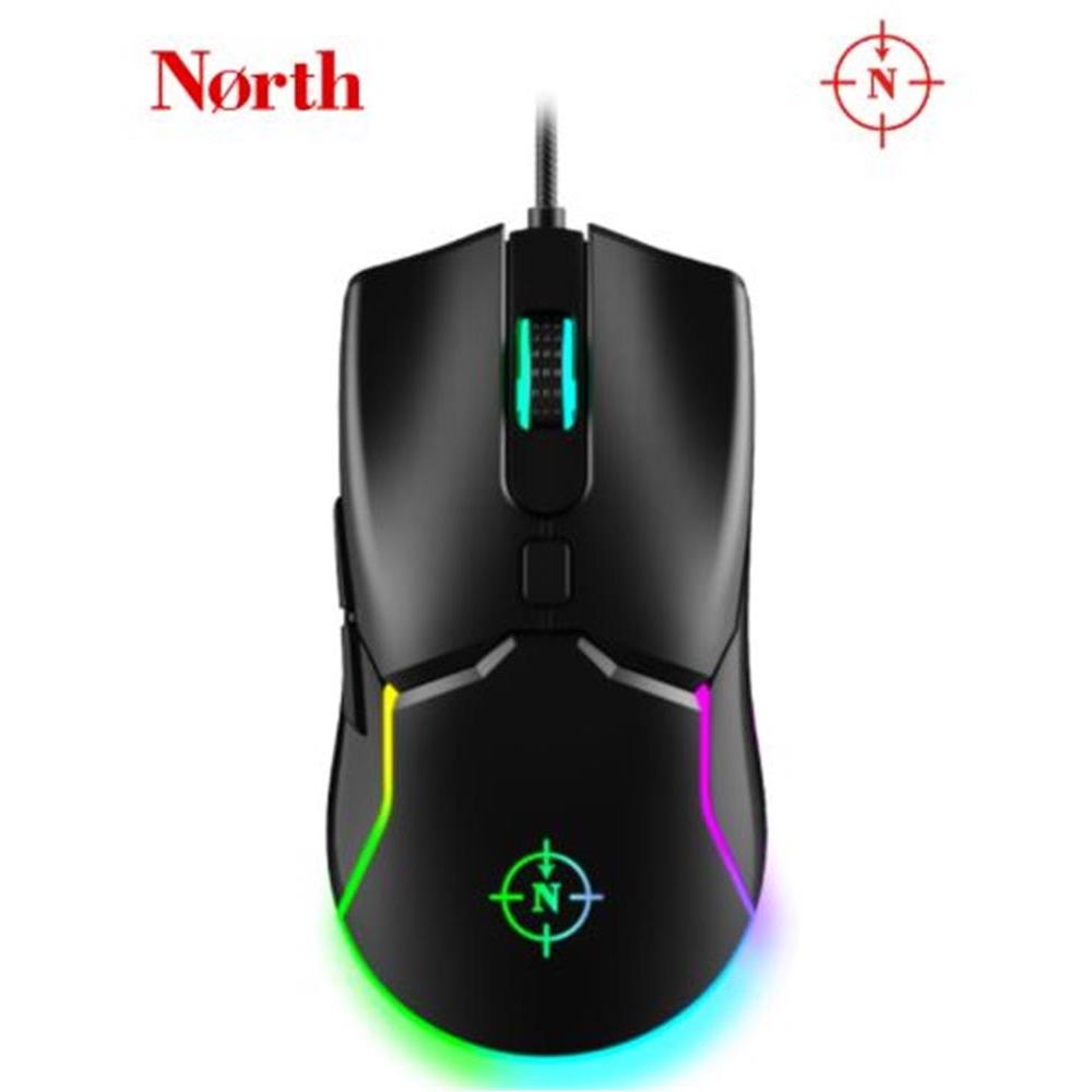 North Combat RGB Kablolu Oyuncu Mouse