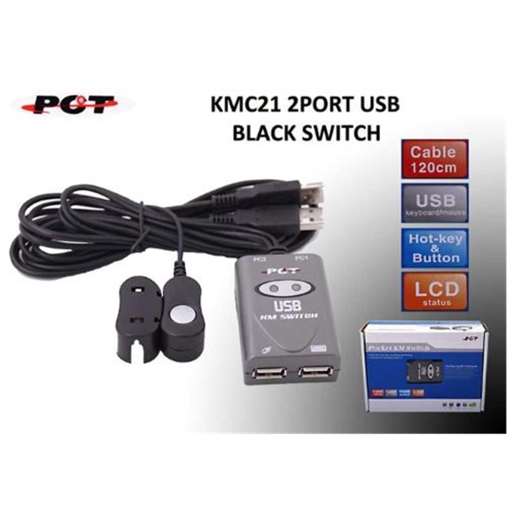 Pct KMC21 2Port Usb Switch